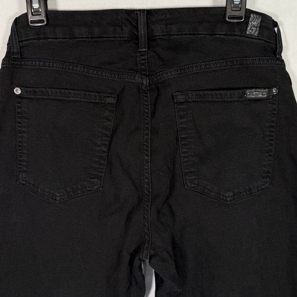7 For All Mankind Denim - 7 For All Mankind Blair High Waist‎ Skinny Jeans Black Womens 31 AU0211930A